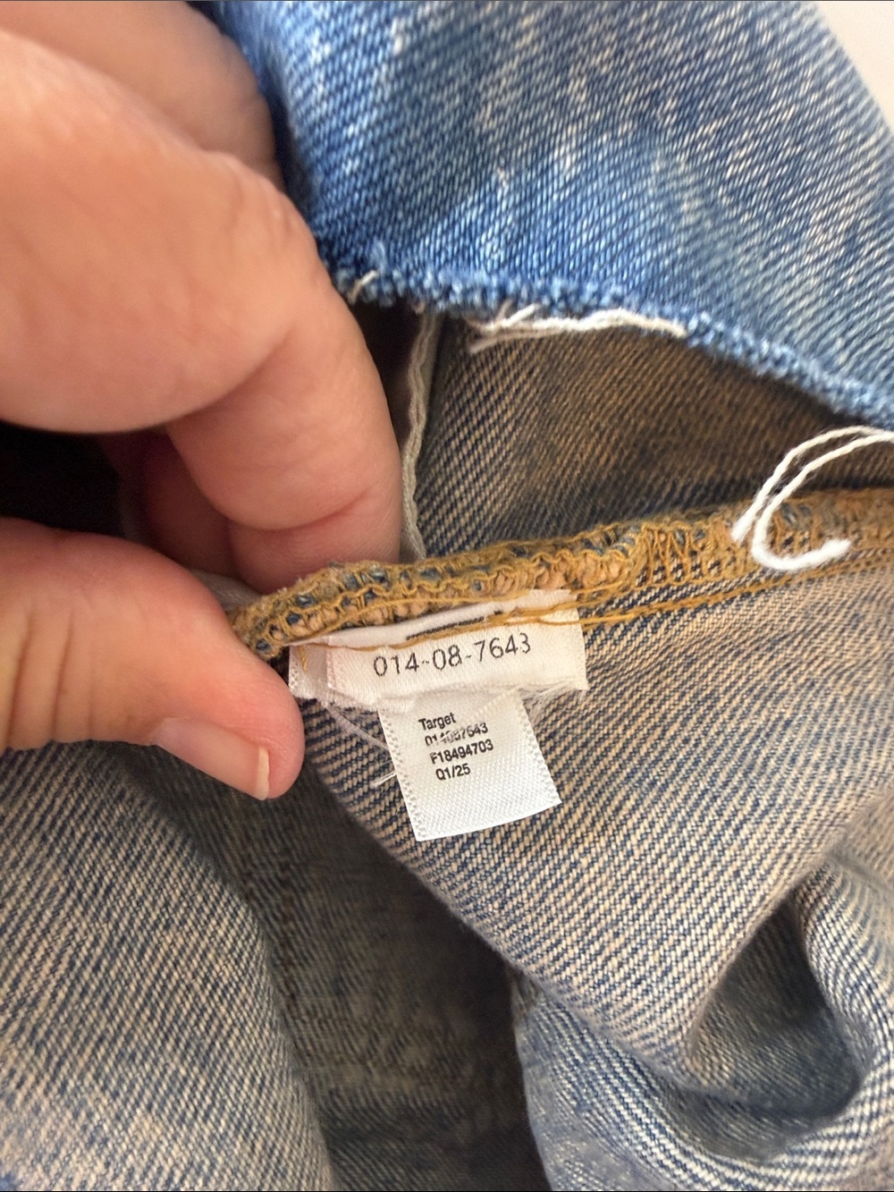 Universal Thread Denim Shortalls Distressed Large - Picture 13 of 13
